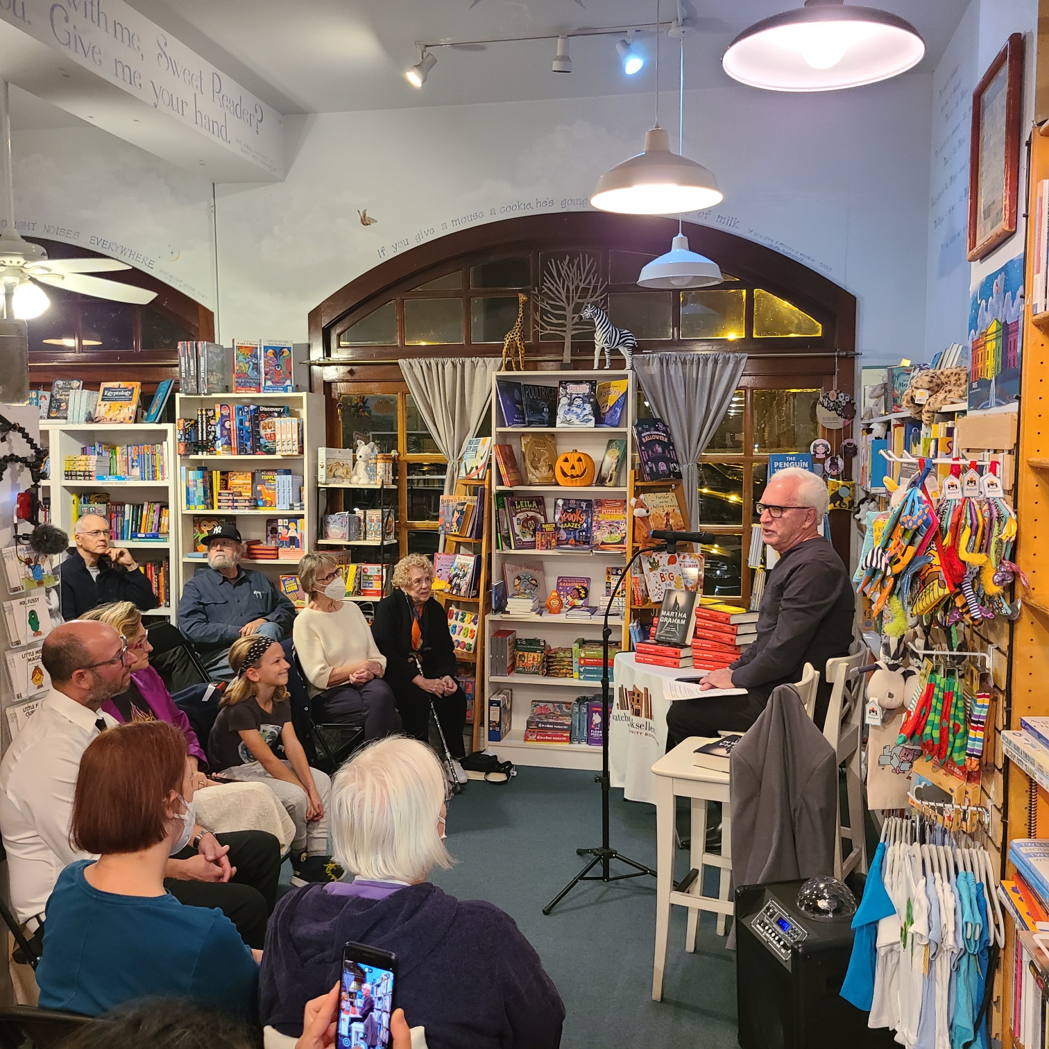 Neil Baldwin at Watchung Booksellers, October 27, 2022.