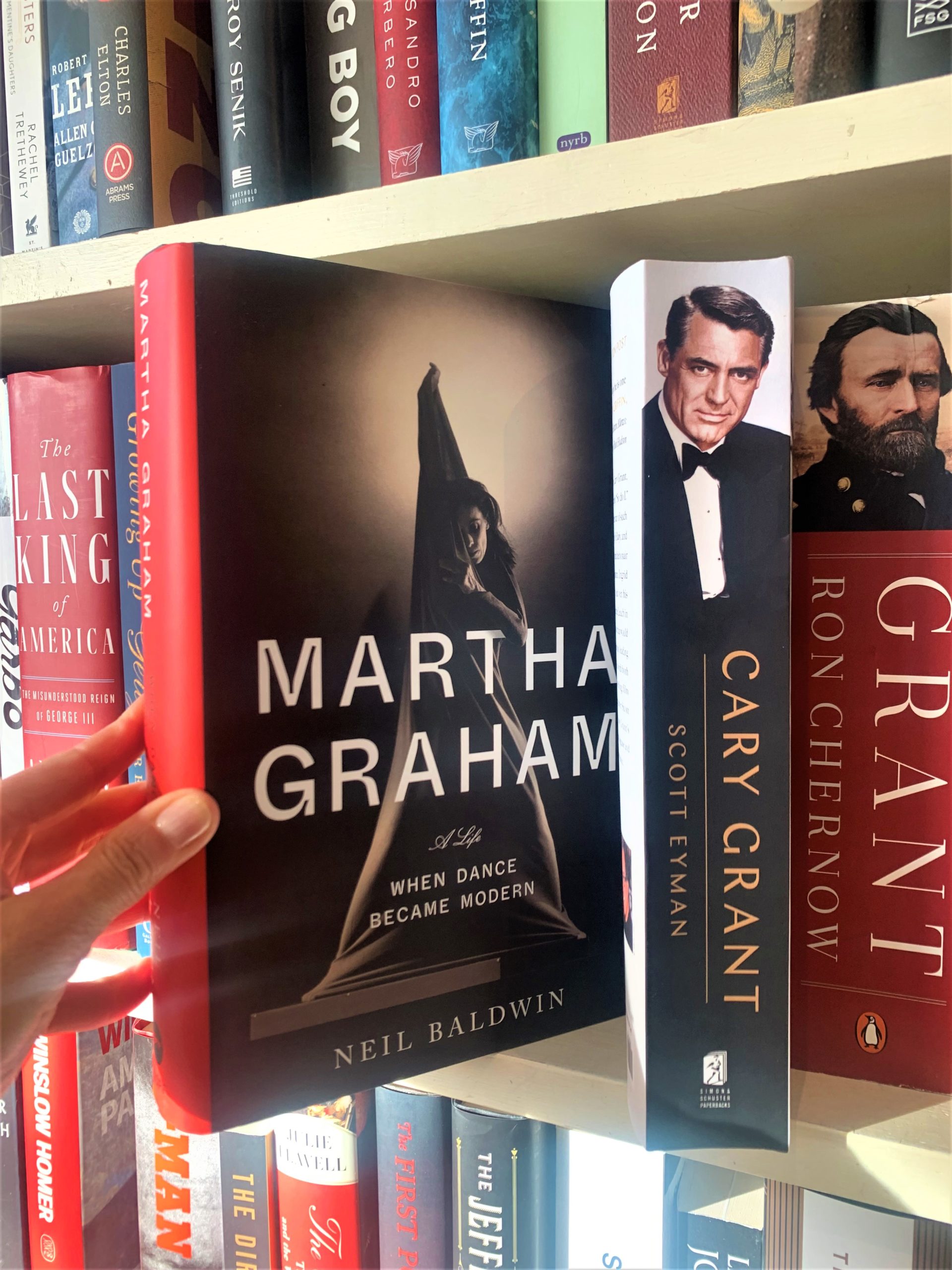 Martha, nestled next to Cary Grant…